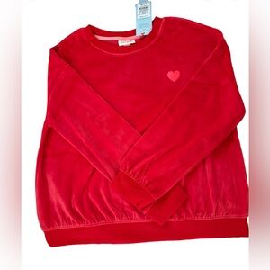 Brand New Cat & Jack Red Sweatshirt for Girls Large (10/12)
